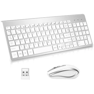 Wireless Keyboard and Mouse Combination USB Ultra-Thin 2.4G Wireless Mouse Co... - Picture 1 of 7