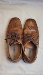 Florsheim Kids Boys Reveal Jr Dress Shoes Brown Wingtip Oxford Formal Size 3 M - Picture 1 of 13