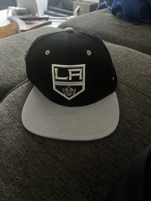 LA KIngs Hat Cap Adult Black Gray Snapback Zephyr Retro NHL Hockey - Image 1 of 4