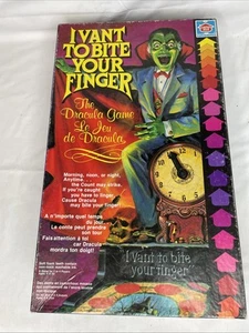 1981 Vintage Hasbro I Vant To Bite Your Finger Dracula Board Game Complete Want - Picture 1 of 13
