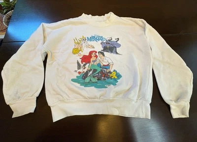 Vintage Disney Little Mermaid Graphic Crewneck Sweatshirt NO TAG 90s - Image 1 of 4