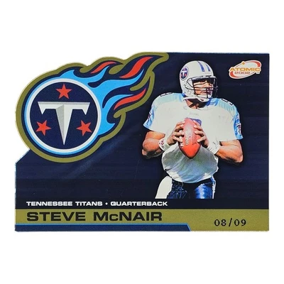 2002 Pacific Atomic Gold Die-Cut Steve McNair SP #'d /9 RARE - Image 1 of 2