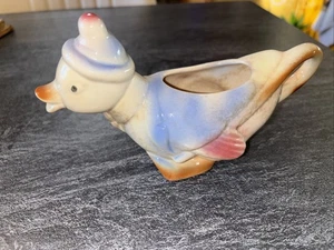 Spaulding DUCK CREAMER with Hat and Cane Vintage Royal Copley Blue Jacket LOC Q - Bild 1 von 19
