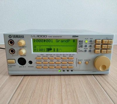 Yamaha MU1000 Tone Generator Sound Module XG GM2 AWM2 Synth MIDI Tested Working - Image 1 of 4
