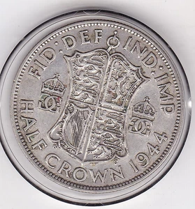 1944 Silbermünze (50%) Half Crown (2/6) - King George 6th - Bild 1 von 2