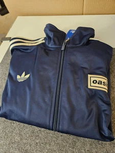 Oasis Adidas Jacket Navy Blue Live ‘25 Tour Jersey Brand Authentic L Large - Picture 1 of 3