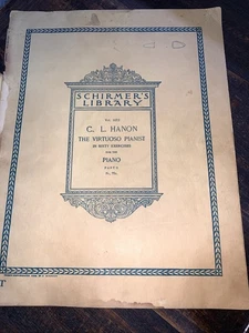 Biblioteca de Clásicos Musicales de Schirmer Vol. 1072 Hanon El Pianista Virtuoso - Imagen 1 de 2