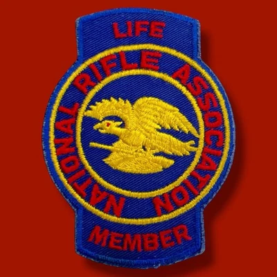 1970's Vintage National Rifle Association Embroidered Life Member Sew On Patch - Image 1 of 2