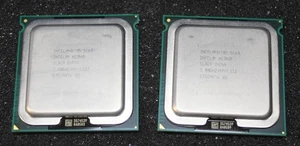 Pair of Intel Xeon 5160 3.00ghz/4m/1333 Socket LGA771 Server Processors SLAG9 - Picture 1 of 2