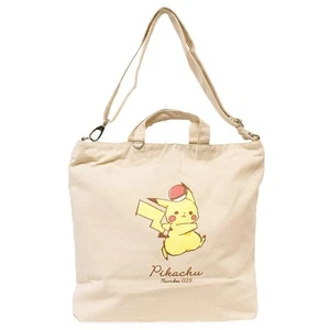 Pokemon gelbe Figur 2WEGE Canvas Schultertasche Tragetasche 16,53 Zoll 14,56 Zoll 3,93 Zoll - Bild 1 von 9