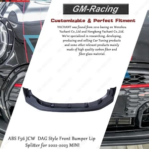 ABS F56 JCW 3D Design Style Front Bumper Lip Splitter  for 2022-2023 MINI - Picture 1 of 24