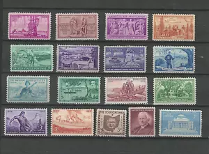 1953-1954 Full Year Set of US Commemorative Stamps SC# 1017-29, 1060-63 MINT NH - Picture 1 of 2