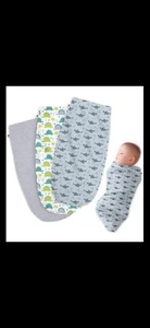 Henry Hunter Baby Swaddle Cocoon Sack for Newborns in Cotton 0-3 Months, 3-Pack - Picture 1 of 7