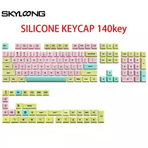 140 Keys Rubber Keycaps GK2 Profile For dz60/Anne Pro2/GK61/GK64/68/84/104 - Picture 1 of 11