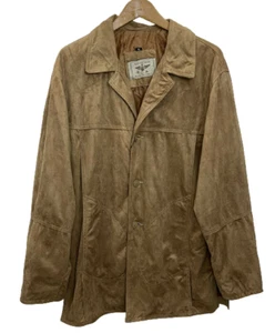 Reportage R.G.A Italy Men's Brown Suede Jacket Size XL - Picture 1 of 4
