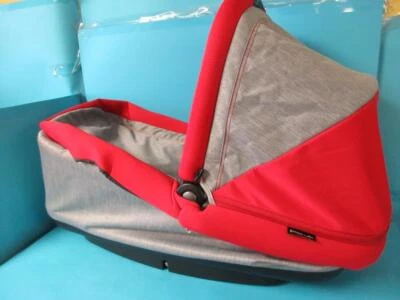 PEG PEREGO GRUPPO NAVETTA POP UP NAM TULIP BABY BASSINET RED & GRAY MINT ITALY - Image 1 of 4