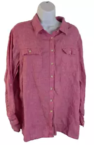 Lands' End, Women's Linen Shirt, Long Sleeve, Shirt, Size L - Picture 1 of 3