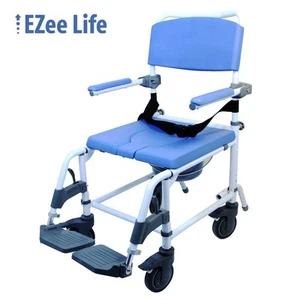 EZee Life Aluminum 18" Shower Commode Chair - Picture 1 of 2
