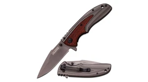 Cuchillo Hoja Plegable TAC Force TF-890 - Nuevo - Marrón - Mango Madera. - Imagen 1 de 1