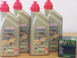 Castrol Power 1 Racing 10W40 fullsyn / filtro de aceite Suzuki GW250 Inazuma F / Z a partir de 12 - Imagen 1 de 1