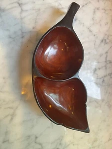 Vintage Peek Brothers Haitian Mahogany Wooden Serving Dish/Bowl - Picture 1 of 7