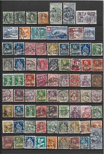 Switzerland   perfin collection with nice  Helvetia figure  perfins ( lot 2 )