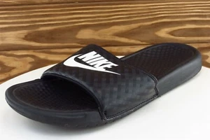 Sandalias de mujer Nike talla 10 M negras deslizables sintéticas 343881011 - Imagen 1 de 8