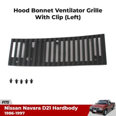 Top Hood Wiper Cowl Grille Vent Clip LH Fits Nissan Hardbody D21 UTE 1986-97 P09 Foto 1 de 4