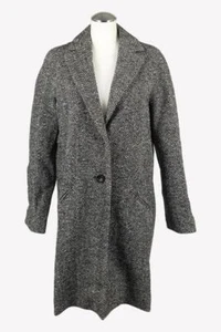 Maje Damen Jacke Gr. 34 (FR 36) Schwarz / Weiß NEU Jacke Mantel Mantel - Bild 1 von 5