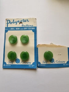 Pearlised Dome Shank Buttons Pearl 15mm Colour Green - Picture 1 of 3