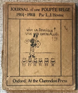 HOVINE " JOURNAL D'UNE POUPEE BELGE 1914-1918 " 1920 1ST UK ED HC G ILLUSTRATED - Picture 1 of 3