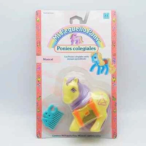 My Little Pony Musical G1 1990 Genuine Spain carded School Time NEW never open - Picture 1 of 7