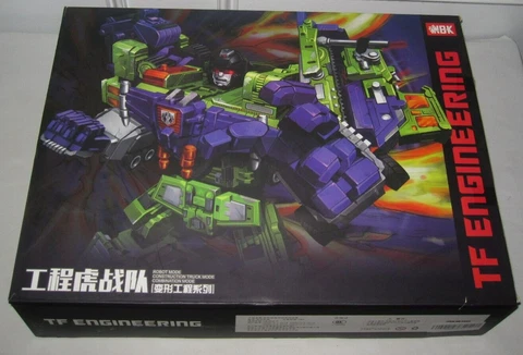 NBK TF Engineering Devastator GT 6in1 Transformers Autobot Robot Oversize Figure Cover