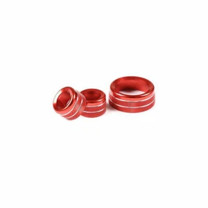 Red Aluminum Console Volume Switch Button Ring 3PCS For BMW X1 2013-2014 2015 - Bild 1 von 7