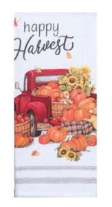 KAY DEE DESIGNS H6546 otoño - ""Happy Harvest"" ~ Toalla de rizo de doble uso ~ 16"x26 - Imagen 1 de 2