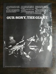 Vintage 1967 Sony Electronics Full Page Original Ad 721 - Picture 1 of 1