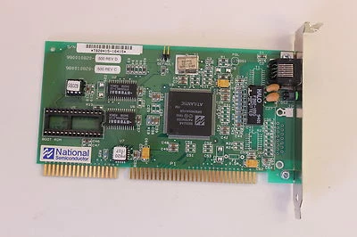 NATIONAL SEMICONDUCTOR 990010820-500 ISA ETHERNET ADAPTER 980010820-500 - Image 1 of 3