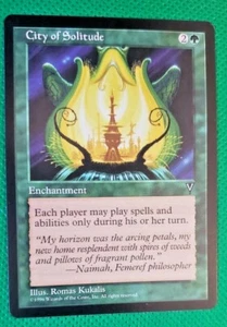 MTG 1997 Magic The Gathering Visions #102 City of Solitude Rare :Green: - Picture 1 of 7