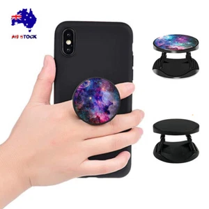Foldable Phone Holder Finger Ring Stretch Bracket Desk Mount Stand Portable - Picture 1 of 14