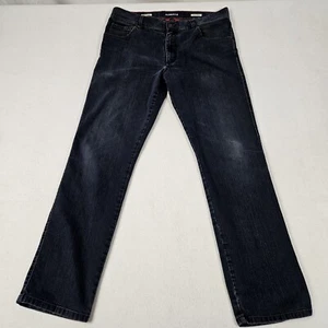 Alberto T400 Jeans 36x34 Daak Blue Stone Pipe Modern Fit Straight Leg Stretch - Picture 1 of 10