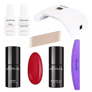 NeoNail Starter Set FIRST CHOICE Pink UV Nagellack Lampe 10W/36 Lacke Base - Bild 1 von 3