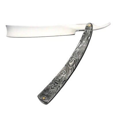 Straight Edge Razor Stainless Steel Folding Blade Shaving Razor
