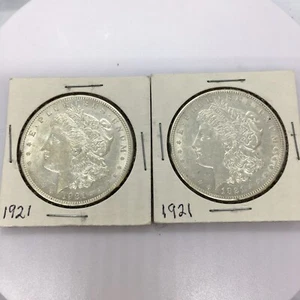 1921 MORGAN SILVER DOLLAR & 1921 MORGAN SILVER DOLLAR - Picture 1 of 6