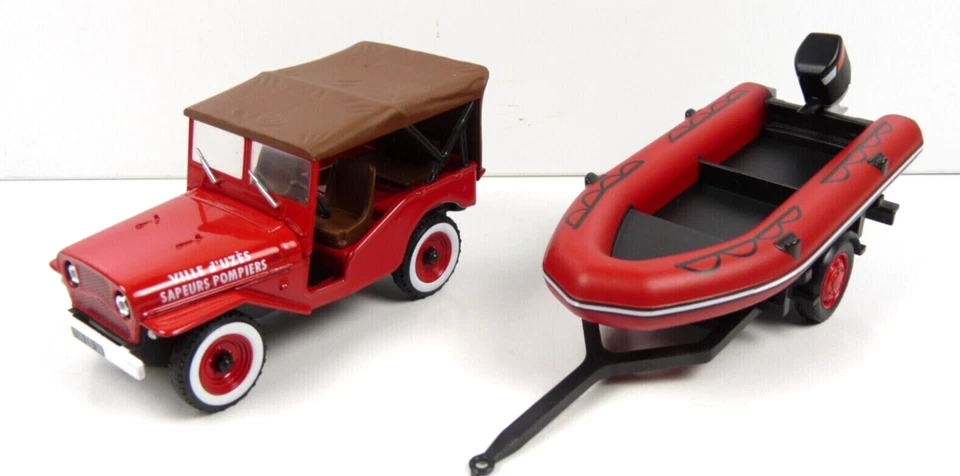 DIE CAST "IXO PRIME JEEP PRIME ZODIACO " 801 + 803 POMPIERI DEL MONDO 1/43 - Immagine 1 di 4