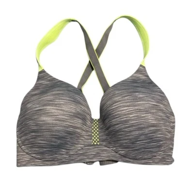 Sujetador Maidenform 34D Gris Inalámbrico Push Up Plunge Ligeramente Acolchado Foto 1 de 3