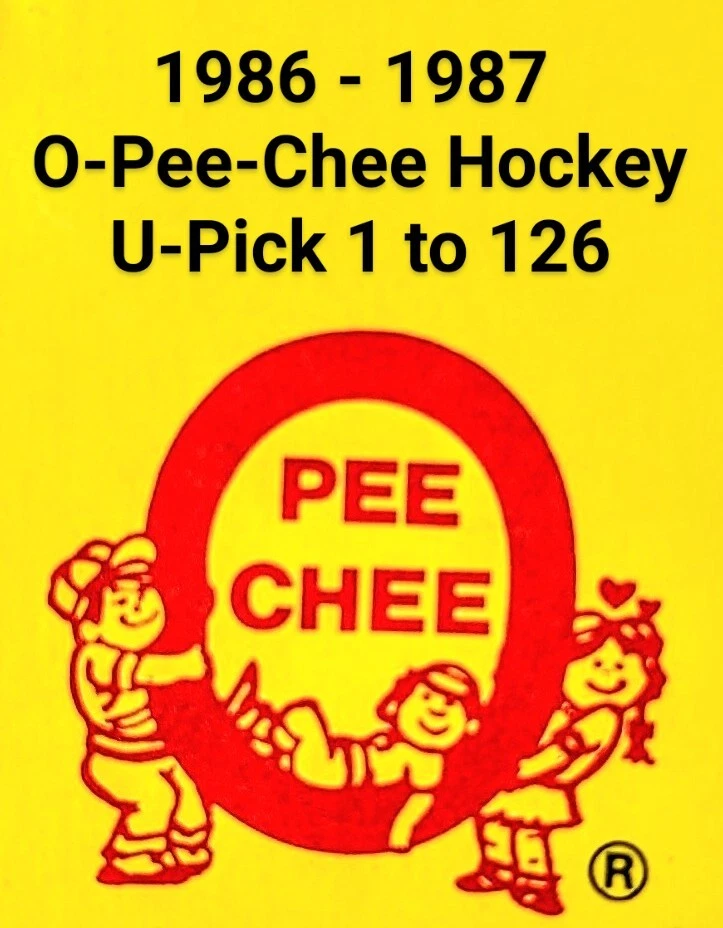Tarjetas de hockey O-Pee-Chee NHL 1986-87 OPC U-Pick 1-126 completa tu conjunto. Foto 1 de 1