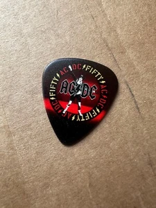 AC/DC Angus Young 2025 Tour Power Up Tour Guitar Pick Pasadena Rare Signature - Picture 1 of 2
