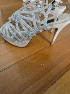 forever new dress heels crystal platform size 41 aus 10 - Picture 1 of 2