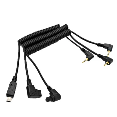 2.5mm 3.5mm Remote Shutter Release Cable to C1 C3 N1 N3 S2 for Canon Nikon Sony - Image 1 of 4