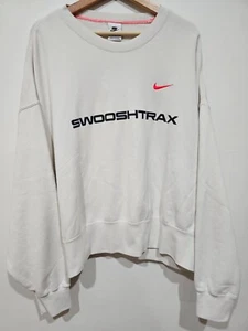 Nike Sportswear Trend Crew Swooshtrax Sweater Jumper Men's Large Loose Fit NEW - Picture 1 of 9
